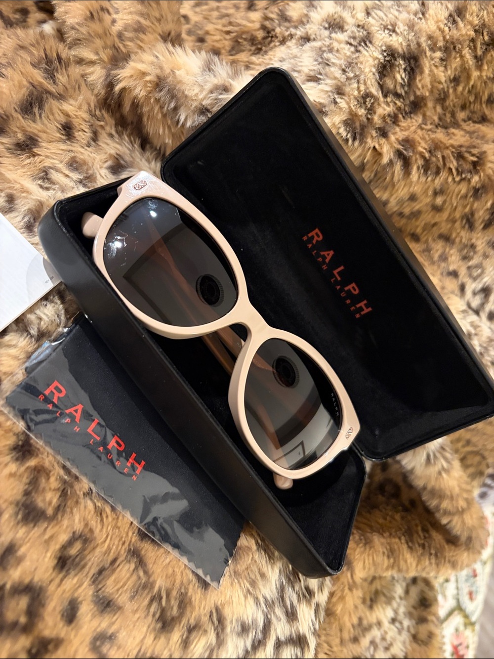 RALPH LAUREN cream colored sunglasses